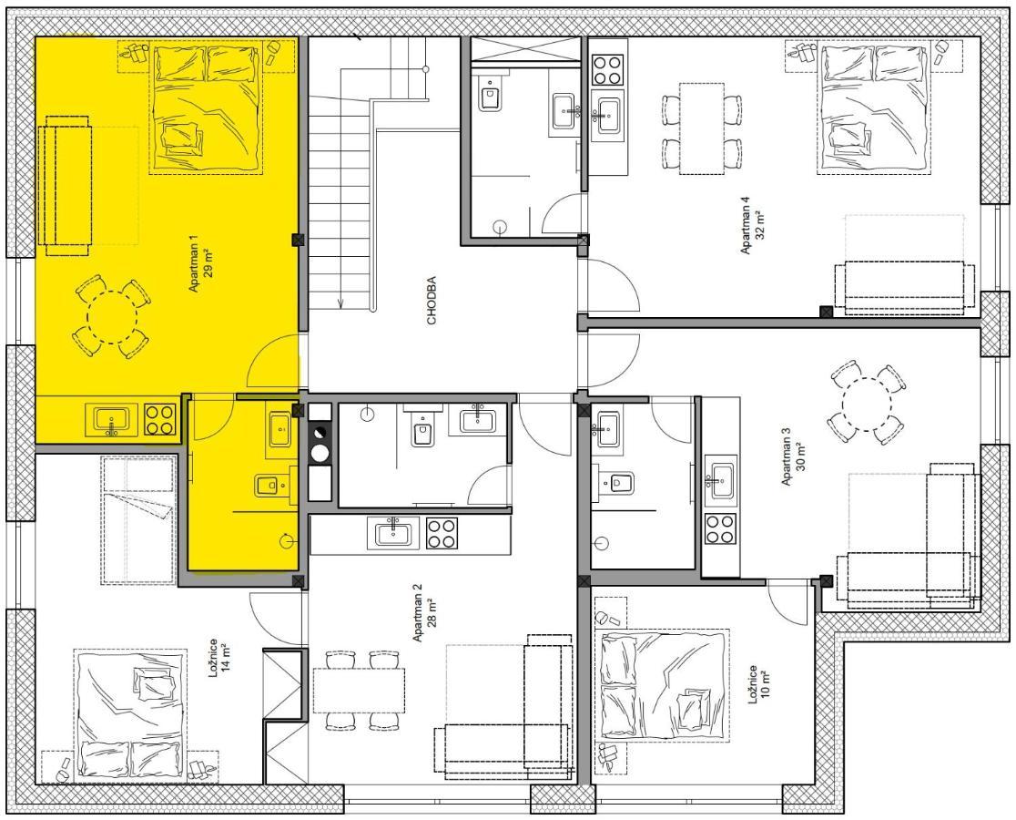 Apartmany Hacienda Boží Dar מראה חיצוני תמונה